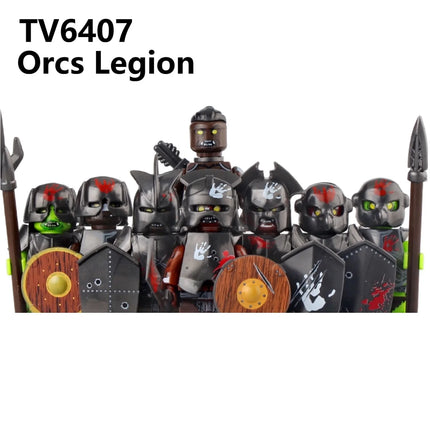 The Lord of the Rings Building Blocks Orc Sauron Gandalf Mini Action Figure Toys