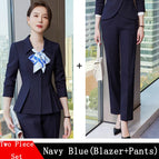 Navy Pant Suits / XXL / China Mainland