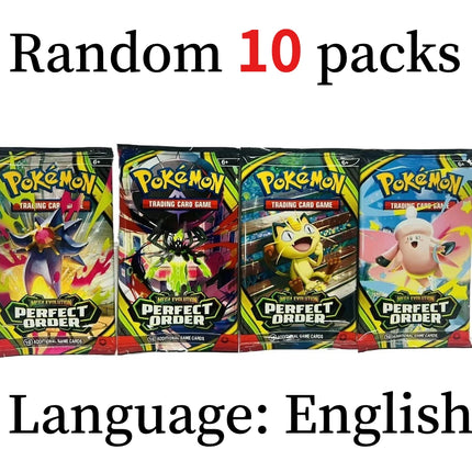 4/36 Packs English Pokémon TCG: Mega Evolution Perfect order Phantasmal Flames Ascended Heroes Booster Box Pokemon card