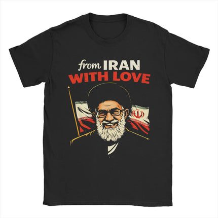 Graphic Printing We Love You Ayatollah RIP 1939-2026 IRAN Ali Khamenei  T Shirt For Unisex  Cotton Tee Shirt Short Sleeve Tops