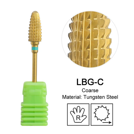 Tapered Barrel Nail Drill Bits Carbide Nails Grinding Head Milling Cutter 4XC Hard Soft Gel Removal Polishing DIY Tools