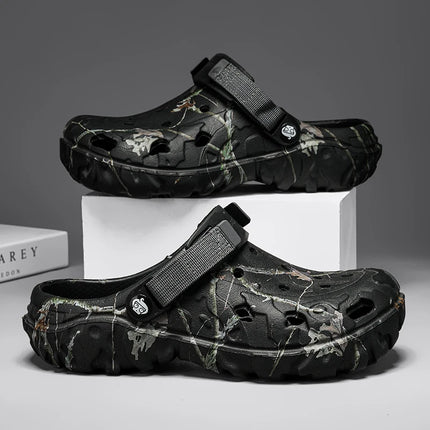 Summer Men's Clogs Sandals Home Garden Shoes Comfortable Men Women Slippers Non-Slip Soft Bottom Flip Flop Sandals Big Size46 47