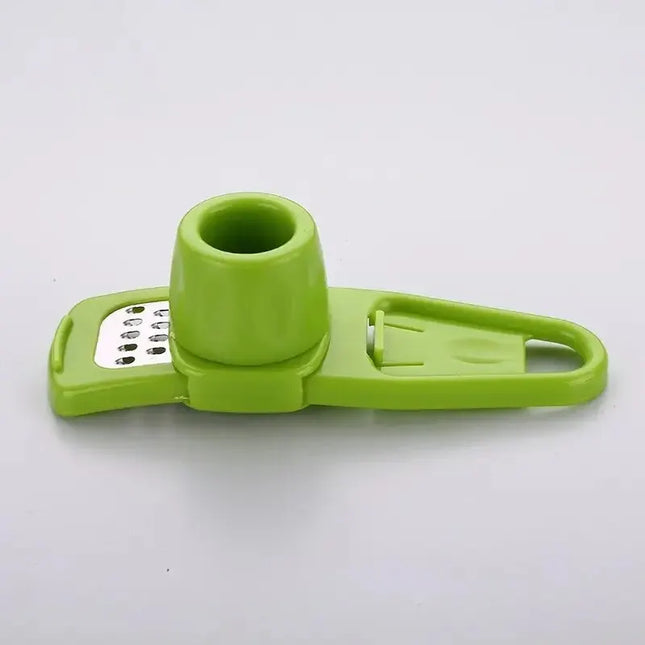 1 Pack Mini Garlic Grinder Creative Garlic Press Kitchen Garlic Mash Manual Garlic Mashing Green Kitchen Gadgets - product im