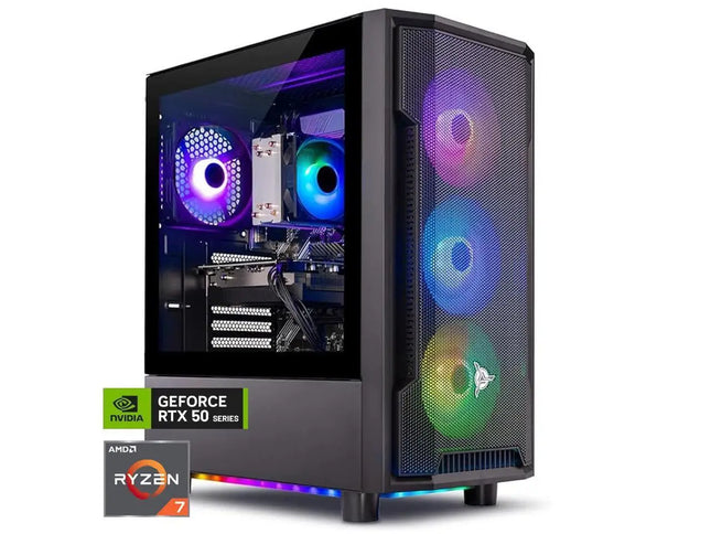 Skytech Gaming Shadow Gaming PC, AMD Ryzen 7 5700 3.7GHz, NVIDIA RTX 5060 Ti 8GB VRAM, 1TB NVMe SSD