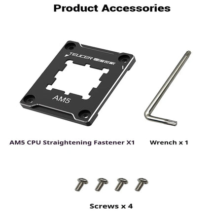 TEUCER AM5 CPU Bending Corrector Frame Aluminum Fastener For AMD Motherboard
