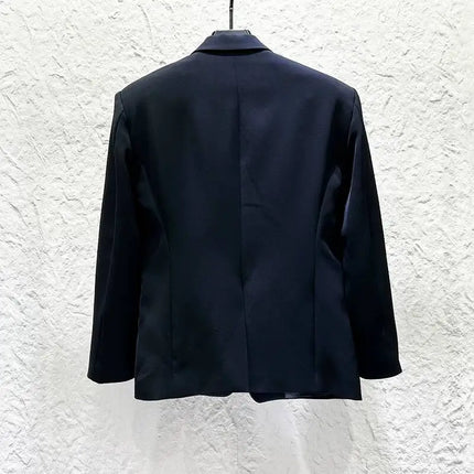 PFHQ Metal Chain Diamond Men Suit Jacket High Street Fashion Performance Handsome Male Blazer 2026 Summer New Trend 21P3896