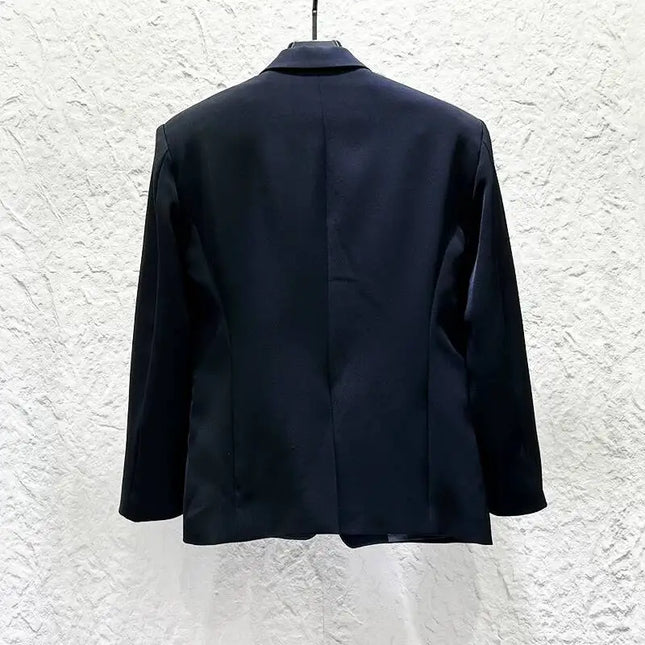 PFHQ Cadena de metal Diamante Chaqueta de traje para hombre Moda urbana de alta gama Blazer masculino atractivo para actuaciones Tendencia de verano 2026 Nuevo 21P3896