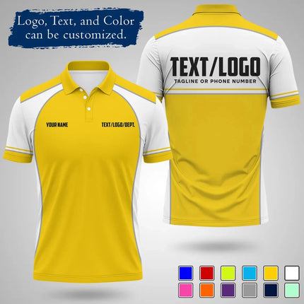 Personalized Team Polo Shirt Customizable Diy Name Logo Men Women Short Sleeve New Design Jersey Summer Daily Sports Uniforms