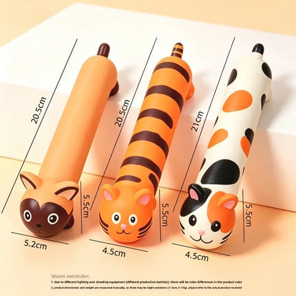 Pet Interactive Toy for Dog Cat Screaming Rubber Cartoon Animals Toy for Dogs Latex Squeak Chew Training Pet Products
