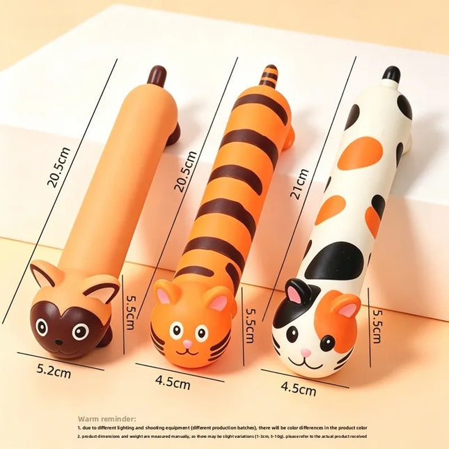 Pet Interactive Toy for Dog Cat Screaming Rubber Cartoon Animals Toy for Dogs Latex Squeak Chew Training - product image 2