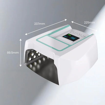 Professional 126W Rechargeable Nail Lamp with Handle Wireless Gel Polish Dryer Pedicure Machine Cordless UV LED Nail Art Lamp