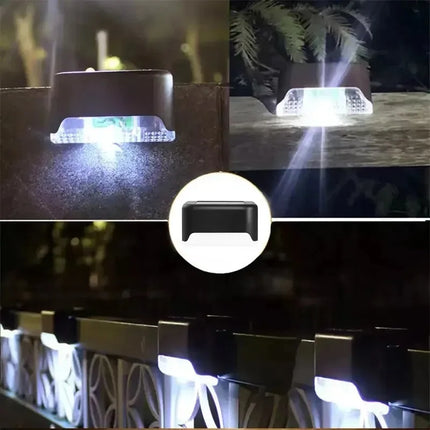 4-32 Pack LED Solar Step Lamp Path Stair Outdoor Garden Lights Waterproof Balcony Light Decoration for Patio Stair Fence Light ﻿