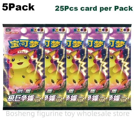 Original Pokemon Card Anime Game Simplified Chinese PTCG Sun&Moon Sword&Shield All Series Cards Booster Packs Toys Children Gift