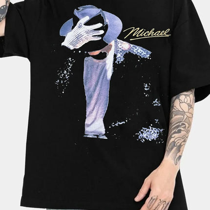 2026 Michael Jackson Graphic Tshirt Mens Womens Cotton Tees Ummer Casual Short Sleeve Round Neck Clothing Loose Tops Trend