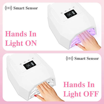 L Rechargeable Fast Cure UV LED Nail Lamp Manicure Dryer for Salons Use