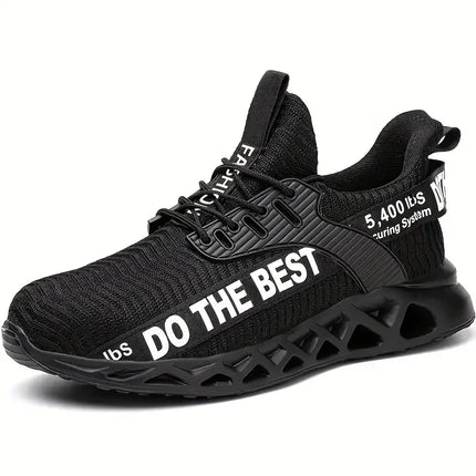 Steel Toe Protective Safety Shoes for Men Lightweight Work Sneakers Anti-puncture Work Shoes Coustruction Safety Work Boots