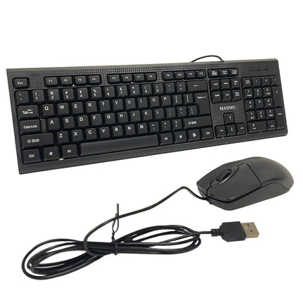 MANMU Office Keyboard And Mouse Combo Set Gaming Wired Mouse For Computer - product image from BSM MART