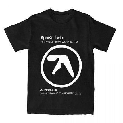 Men Women's Aphex Twin Music T Shirt Cotton Clothing Vintage Short Sleeve Round Collar Tee Shirt Party T-Shirt