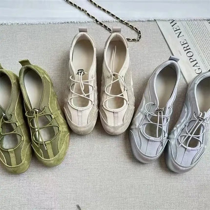 Ballet Style Sport Shoes Women's Spring Summer Mary Jane Flat Heel Comfortable Breathable Casual Fashion Sneakers