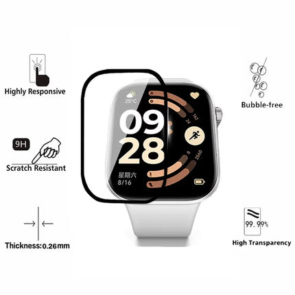 Screen Protector For Xiaomi Redmi Watch 6 Curved HD Anti-Scratch Film Full Coverage Protective For Redmi Watch6 Film Accessories