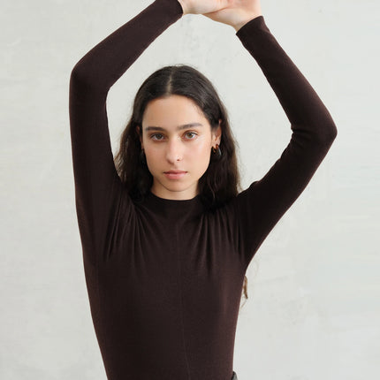 Premium Series German Biella Wool Autumn Super Fine Washable Seamless One-Piece Mock Neck Thermal Base Layer