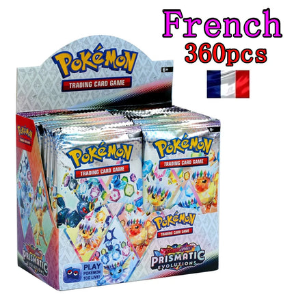 360Pcs Pokemon Card Prismatic Evolutions PHANTASMAL FLAMES Scarlet Violet 151 Black Bolt English Booster Battle Transaction Card