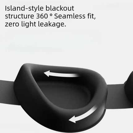 Dreamlight 3D Stereoscopic Sleep Eye Mask Full Blackout Adjustable Portable Travel Blindfold Concave Molded Soft Comfortable Eye