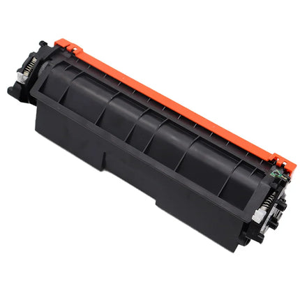 CF230X toner cartridge with orange cover, angled view