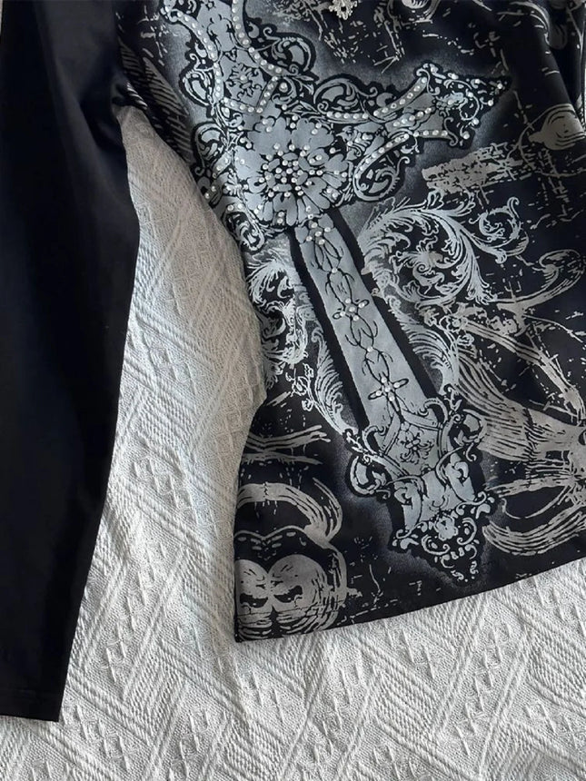 Damen Top Y2K Tops 90er Vintage Kleidung T-Shirt für Damen Kawaii Gothic Ästhetik Kleidung Grafik T-Shirts Y2K Kitty Emo Kpop Goth