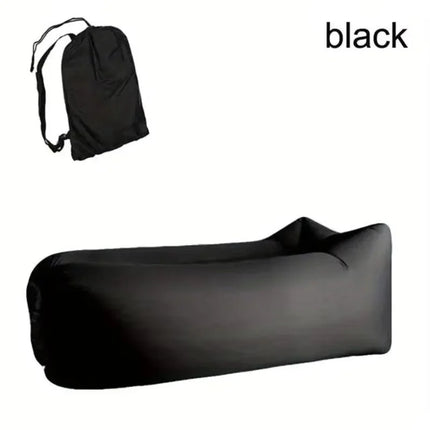 LUSQI Inflatable Lounger Air Sofa Extra Thick Foldable Couch For Outdoor Camping Beach Patio Quick Inflation Home Furniture