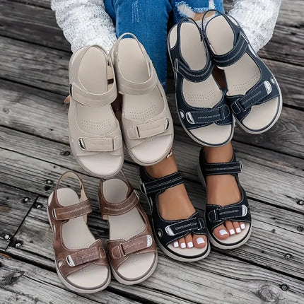 Summer Wedge Sandals for Women 2026 New Fashion Non Slip Beach Shoes Woman Lightweight Casual Platform Plus Size Sandals Women