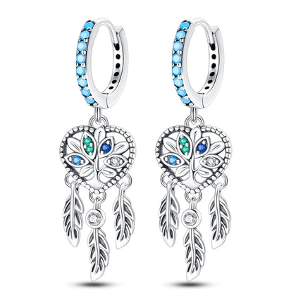 Orstarry 925 Sterling Silver Sparkling Wings Earrings Original Jewelry Drop Earrings Women Jewelry Party Trendy Anniversary Gift
