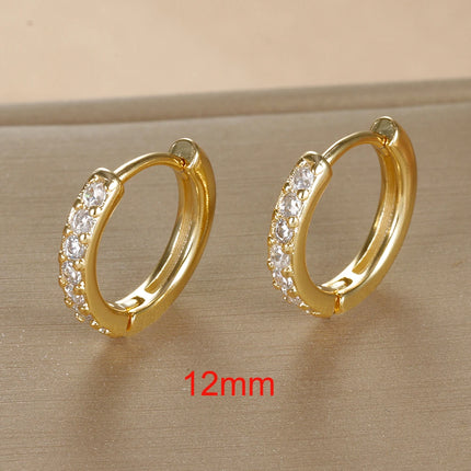 2PCS Tiny Stainless Steel Huggie Small Hoop Earrings For Women Round Circle Punk Unisex Rock Earring Cartilage Piercing Jewelry