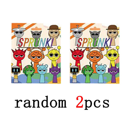 Hot 24pcs/Set Mini Sprunki Blind Box Action Figure Toy Cartoon Movie Sprunki Wenda Model Doll Figurines Kids Gift