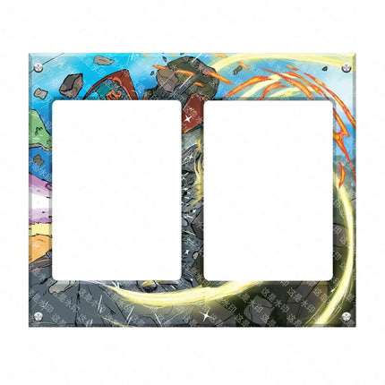 Pokemon Anime Classics Game Collection Display Stand Charizard Mewtwo Latias Self Made Acrylic Extended Painting Stuck Brick