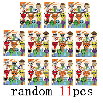 Hot 24pcs/Set Mini Sprunki Blind Box Action Figure Toy Cartoon Movie Sprunki Wenda Model Doll Figurines Kids Gift