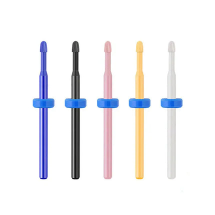 5 PCS Ceramics Nail Drill Bits Conical Tip For Manicure Drill Rotating Polishing Machine Cutter Remove Gel Acrylic Accessories