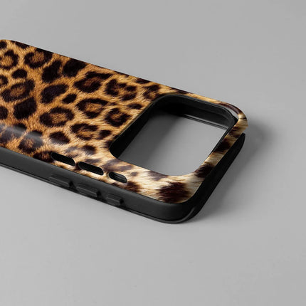 Phone Case For iPhone 17 16 15 13 12 11 14 Pro Max 7 8 Plus Mini XR XS Max Luxury Leopard Print 2 IN 1 Film shell Cover