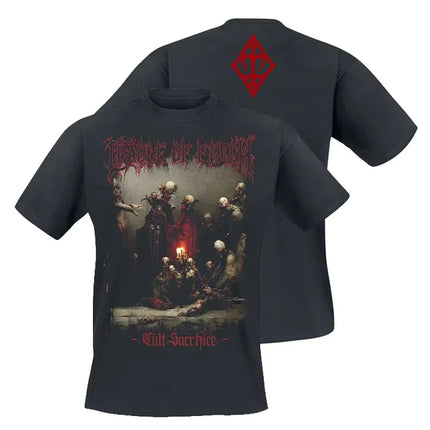 Classic Cradle of Filth Band Extreme Gothic Black Metal Casual T-Shirt Cotton Graphic Tee Men Women Summer Streetwear