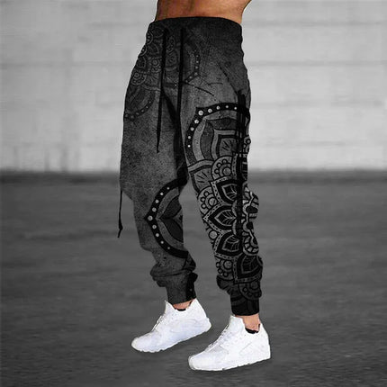 Men's Sports Pants With Drawstring 3D Printing Pattern Printing Comfort Breath Suitable For Outdoor Leisure Daily Street Wear