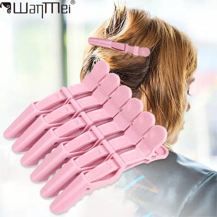 6PCS Alligator Hair Clips Hairdressing Clamps Claws Section Clip Barber Crocodile Hairpin Salon Styling Tools Hair Accessories