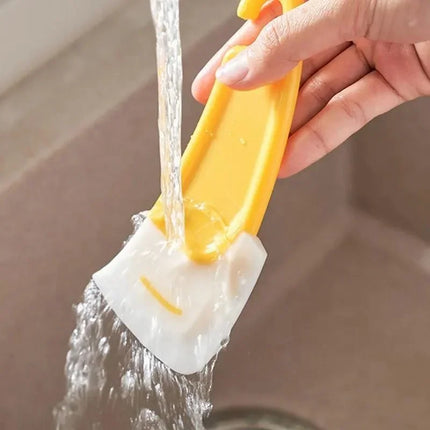 Cleaning Spatula Kitchen Scraper Soft Blade Scraper Brush Dirty Pan Pot Dishes Cleaner Tools Cooking Baking Tool - product im
