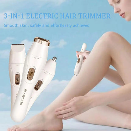 Electric Hair Trimmers for Women Waterproof Razor Painless Private Body Hair Removal Device shaver Bikini Arm Leg Face Shaving