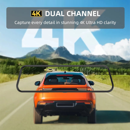 4K HD Car DVR Touch Screen Carplay & Android Auto Dash Cam Night Vision Video Recorder Driving Recorder