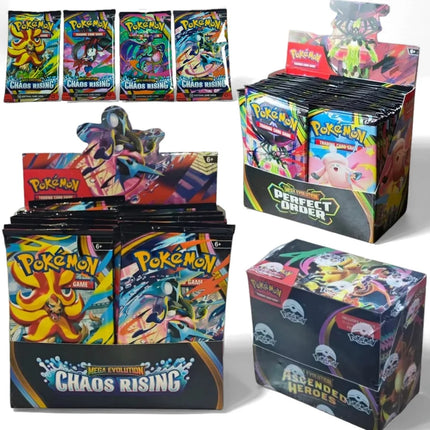 Pokemon Cards Mega Evolution Ascended Heroes English Version Cards Per Pack Rare Trading Cards for Collection Gift 4 Packs