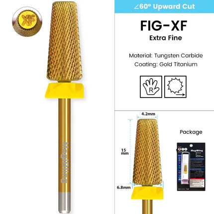 Tapered Barrel Nail Drill Bits Carbide Nails Grinding Head Milling Cutter 4XC Hard Soft Gel Removal Polishing DIY Tools