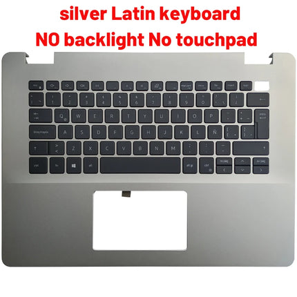 NEW For Vostro 3400 3401 3405 V3400 UK/Russian/US/Latin/spanish/Brazil laptop keyboard/palmrest upper cover case
