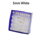 5mm White CZ