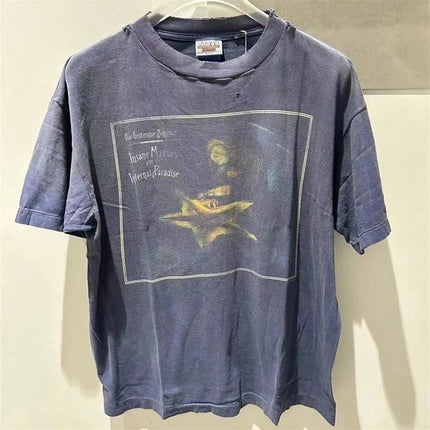 Washed Saint T-Shirt Men Women Best Quality Tee Tops Vintage T Shirt
