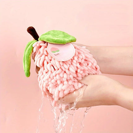 Soft Cute Absorbent Hand Towel, Hanging Kitchen Bathroom Thickened Hand Towel Cloth